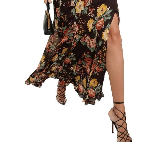 NWT Veronica Beard Floral Flower Silk Long Sleeve Dress Pink Boho Women 4 - Picture 7 of 17